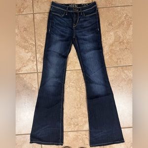 Buckle Black Dark Wash Flare Jeans